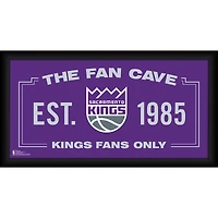 Sacramento Kings Framed 10" x 20" Fan Cave Collage