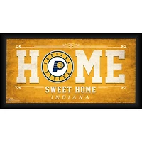 Indiana Pacers Framed 10" x 20" Home Sweet Home Collage