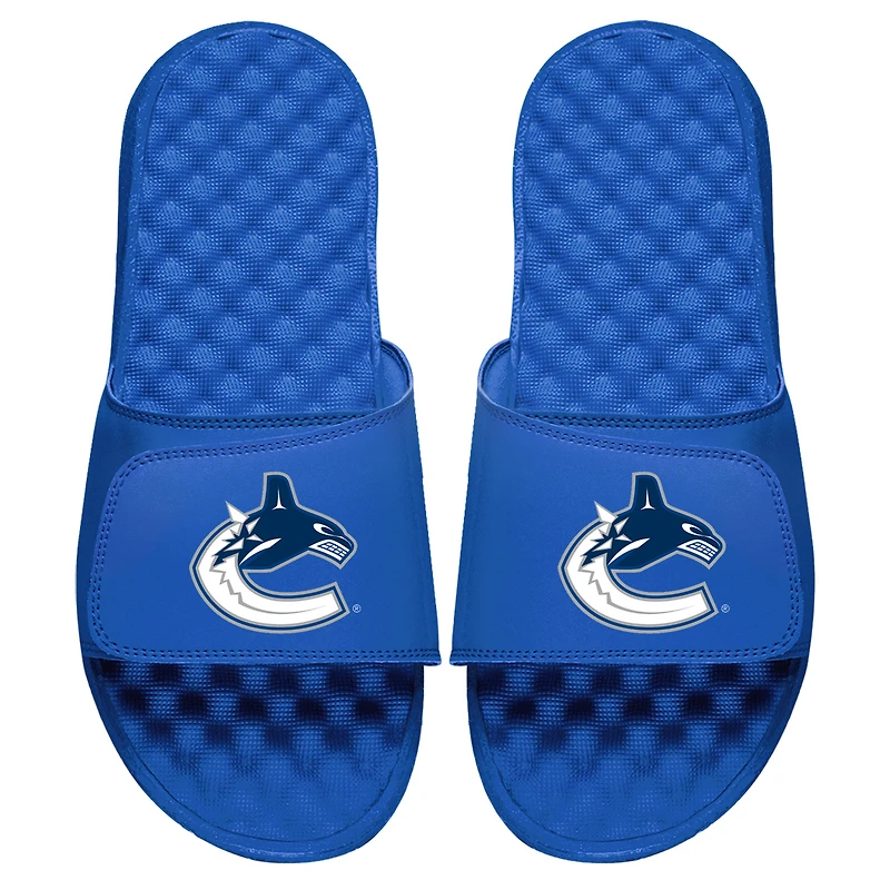 Youth ISlide Royal Vancouver Canucks Primary Logo Slide Sandals