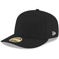 Men's New Era Black Blank Low Profile 59FIFTY Fitted Hat