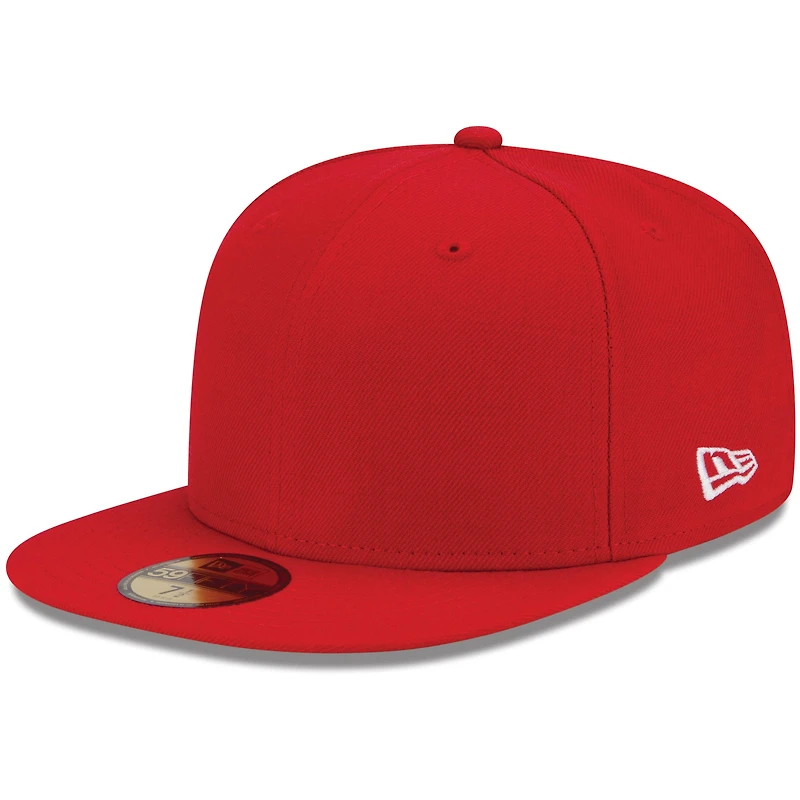 Men's New Era Red Blank 59FIFTY Fitted Hat