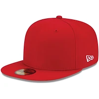 Men's New Era Red Blank 59FIFTY Fitted Hat