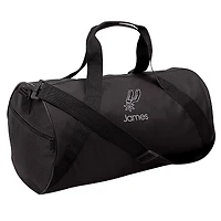 Youth Black San Antonio Spurs Personalized Duffle Bag