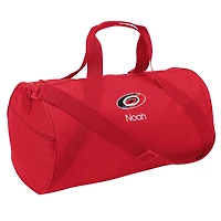 Youth Red Carolina Hurricanes Personalized Duffle Bag