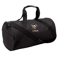 Youth Black Pittsburgh Penguins Personalized Duffle Bag