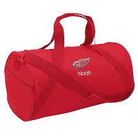 Youth Red Detroit Red Wings Personalized Duffle Bag