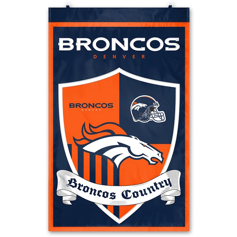Denver Broncos Shield Banner