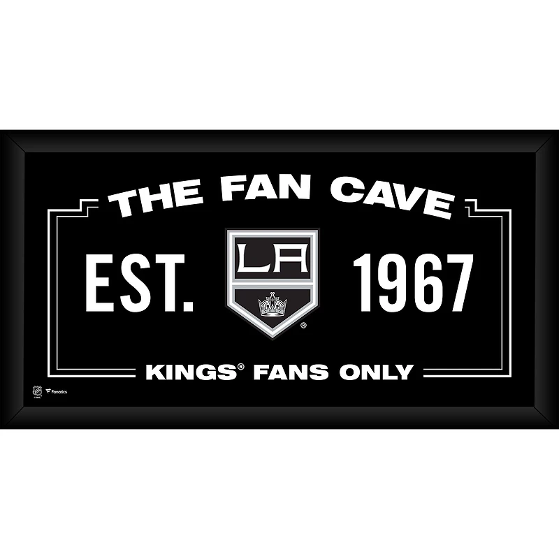 Los Angeles Kings Framed 10" x 20" Fan Cave Collage