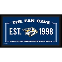 Nashville Predators Framed 10" x 20" Fan Cave Collage