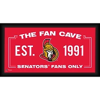 Ottawa Senators Framed 10" x 20" Fan Cave Collage