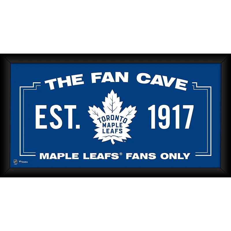 Toronto Maple Leafs Framed 10" x 20" Fan Cave Collage
