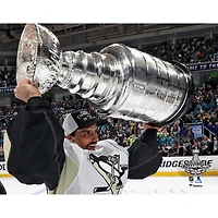 Marc-Andre Fleury Pittsburgh Penguins Unsigned Stanley Cup Champions Raising Cup Photograph