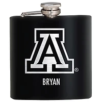 Black Arizona Wildcats 6oz. Personalized Stealth Hip Flask