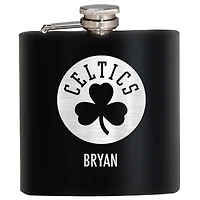 Black Boston Celtics 6oz. Personalized Stealth Hip Flask
