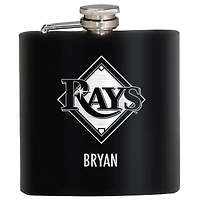 Black Tampa Bay Rays 6oz. Personalized Stealth Hip Flask
