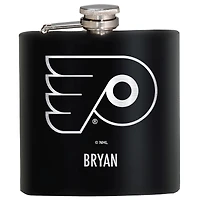Black Philadelphia Flyers 6oz. Personalized Stealth Hip Flask