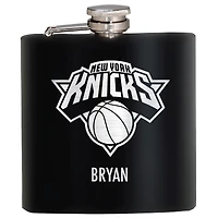 Black New York Knicks 6oz. Personalized Stealth Hip Flask