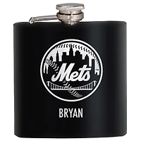 Black New York Mets 6oz. Personalized Stealth Hip Flask