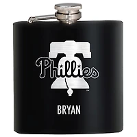 Black Philadelphia Phillies 6oz. Personalized Stealth Hip Flask