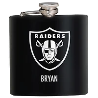Black Las Vegas Raiders 6oz. Personalized Stealth Hip Flask