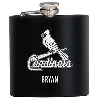 Black St. Louis Cardinals 6oz. Personalized Stealth Hip Flask