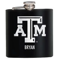 Black Texas A&M Aggies 6oz. Personalized Stealth Hip Flask