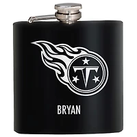 Black Tennessee Titans 6oz. Personalized Stealth Hip Flask