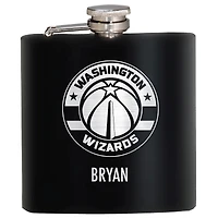 Black Washington Wizards 6oz. Personalized Stealth Hip Flask