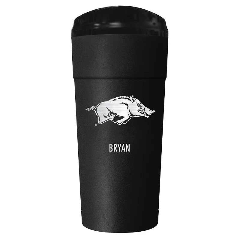 Black Arkansas Razorbacks 24oz. Personalized Stealth Travel Tumbler