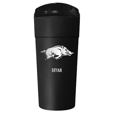 Black Arkansas Razorbacks 24oz. Personalized Stealth Travel Tumbler