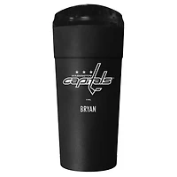 Black Washington Capitals 24oz. Personalized Stealth Travel Tumbler