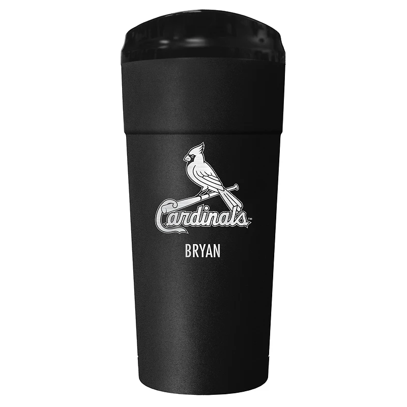 Black St. Louis Cardinals 24oz. Personalized Stealth Travel Tumbler