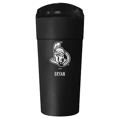 Black Ottawa Senators 24oz. Personalized Stealth Travel Tumbler