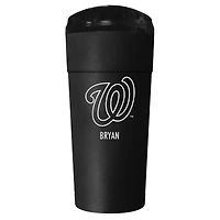 Black Washington Nationals 24oz. Personalized Stealth Travel Tumbler