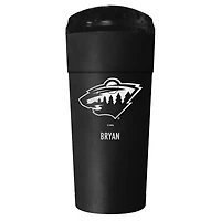 Black Minnesota Wild 24oz. Personalized Stealth Travel Tumbler