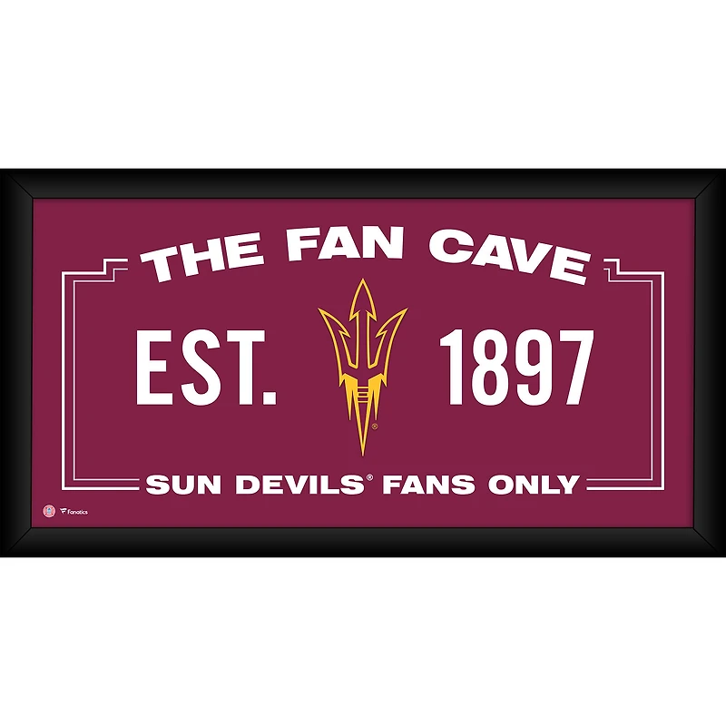 Arizona State Sun Devils Framed 10" x 20" Fan Cave Collage