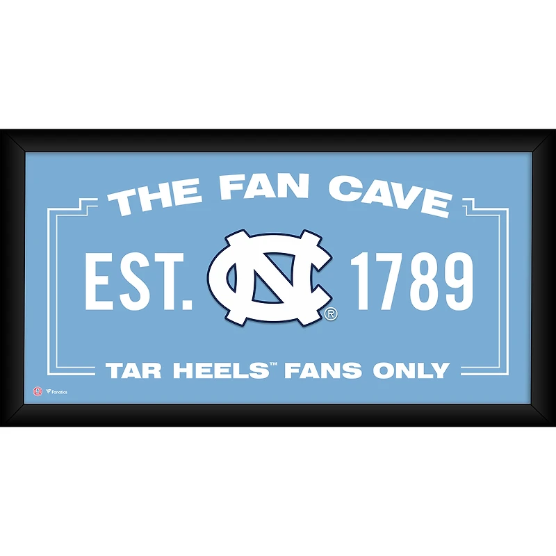 North Carolina Tar Heels Framed 10" x 20" Fan Cave Collage