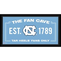 North Carolina Tar Heels Framed 10" x 20" Fan Cave Collage