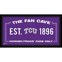 TCU Horned Frogs Framed 10" x 20" Fan Cave Collage