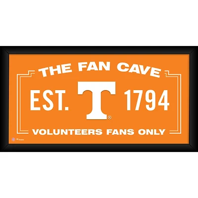 Tennessee Volunteers Framed 10" x 20" Fan Cave Collage