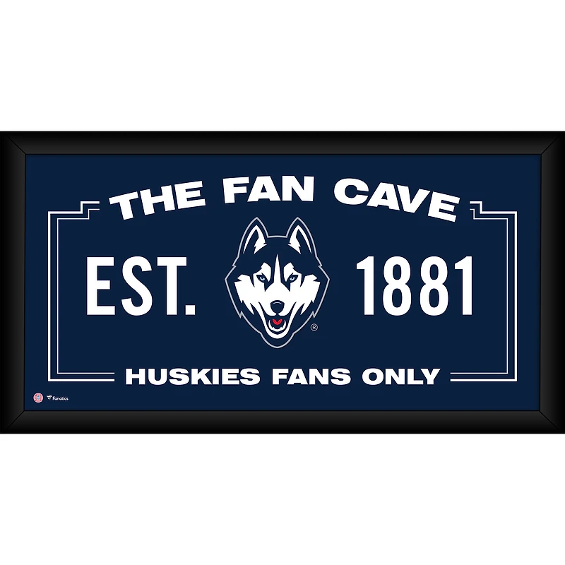 UConn Huskies Framed 10" x 20" Fan Cave Collage