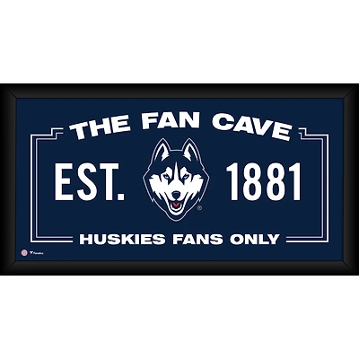 UConn Huskies Framed 10" x 20" Fan Cave Collage
