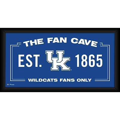 Kentucky Wildcats Framed 10" x 20" Fan Cave Collage