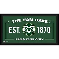 Colorado State Rams Framed 10" x 20" Fan Cave Collage