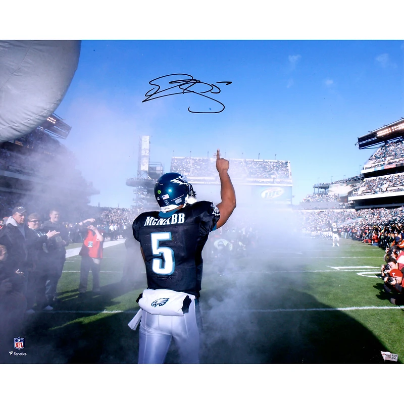 Donovan McNabb Philadelphia Eagles Autographed 16" x 20" Smoke Horizontal Photograph