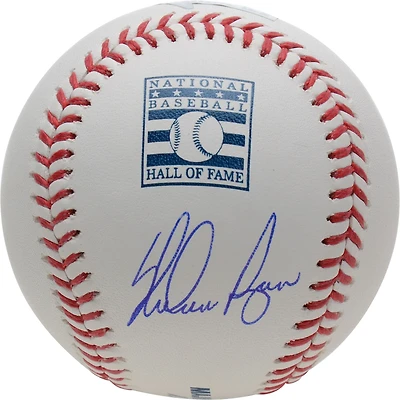 Nolan Ryan Texas Rangers Autographed Hall of Fame Logo Baseball