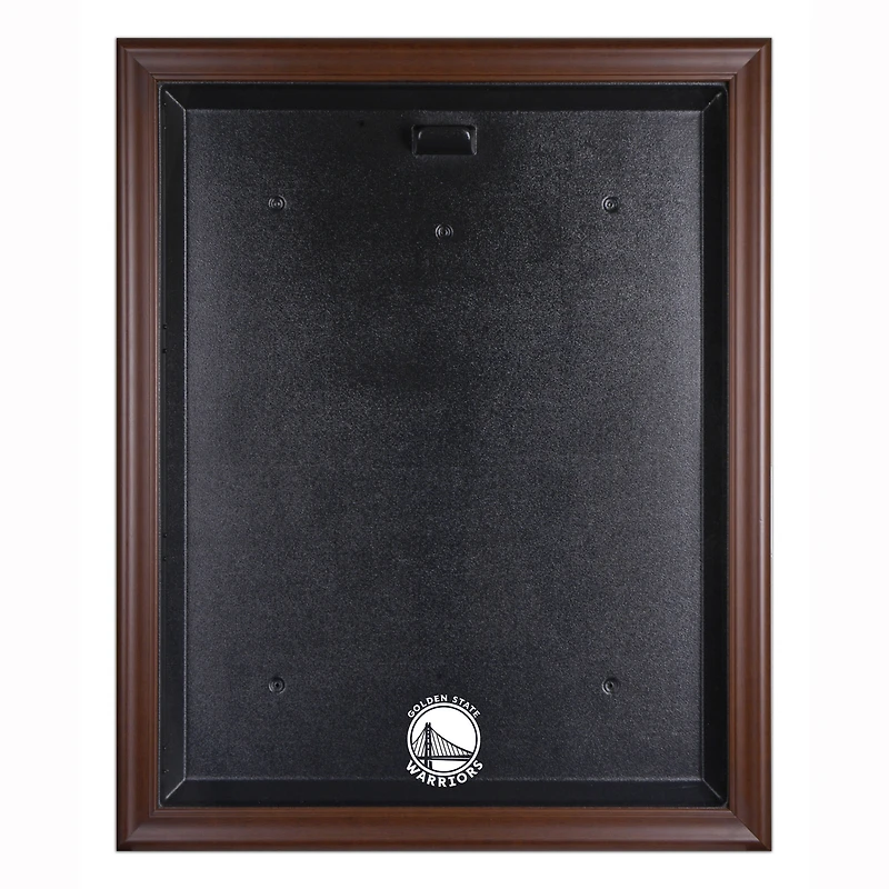 Golden State Warriors Brown Framed (2019-Present) Team Logo Jersey Display Case