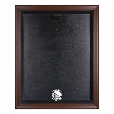 Golden State Warriors Brown Framed (2019-Present) Team Logo Jersey Display Case