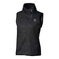 Women's Cutter & Buck Gray South Carolina Gamecocks Mainsail Full-Zip Vest