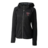 Women's Cutter & Buck Gray Louisville Cardinals Mainsail Hooded Full-Zip Jacket